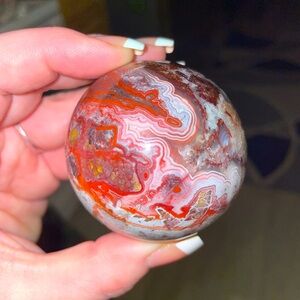 Mexican Agate Healing Crystal Sphere